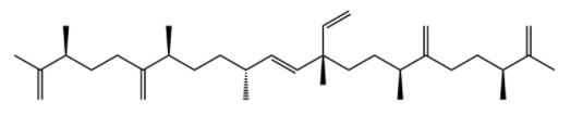 We need the following material: 10-Ethenyl-2,3,7,10,13,16,20,21-octamethyl-6,17-dimethylidenedocosa-1,11,21-triene CAS 42719-34-6