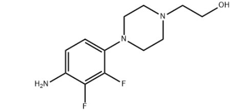 We need the following material: 2-(4-(4-amino-2,3-difluorophenyl)piperazin-1-yl)ethanol CAS 1660980-24-4
