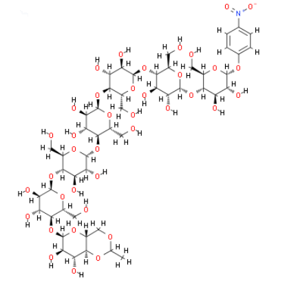 We need the following material: Pnp-g7/4,6-Ethylidene-4-nitrophenyl-α-D-maltoheptaoside CAS 96597-16-9