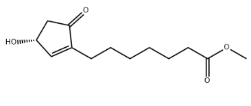 We need the following material: Methyl 7-[3(R)-hydroxy-5-oxo-1-cyclopenten-1-yl] heptanoate (CAHC) CAS 41138-61-8
