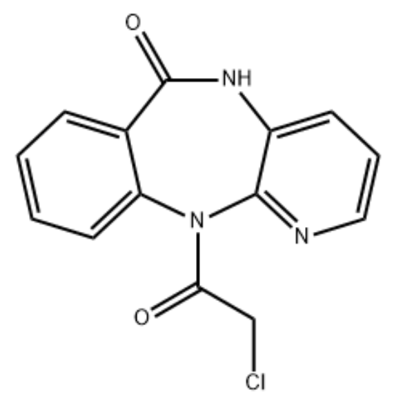We need the following material: 5,11-Dihydro-11-chloroacetyl-6H-pyrido[2,3-b][1,4]benzodiazepine-6-one CAS 28797-48-0