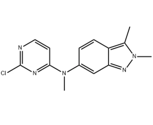 We need the following material: N-(2-chloropyriMidin-4-yl)-N,2,3-triMethyl-2H-indazol-6-aMine CAS 444731-75-3