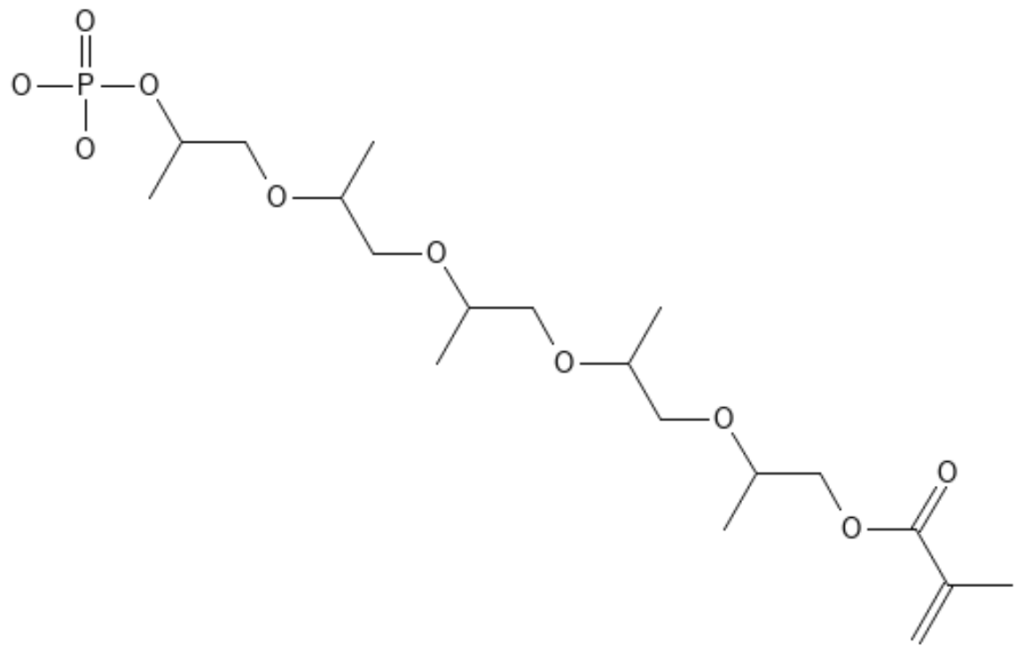 We need the following material: Methacrylic acid 15-phosphono-2,5,8,11,14-pentamethyl-3,6,9,12,15-pentaoxapentadecane-1-yl ester CAS None