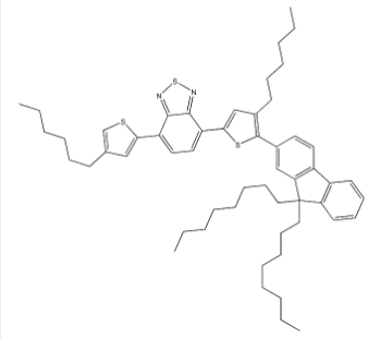 We need the following material: 4-(5-(9,9-Dioctyl-9H -fluoren-2-yl)-4-hexylthiophen-2-yl)- 7-(4-hexylthiophen-2-yl)benzo[c][1,2,5]thiadiazole CAS: 891911-18-5