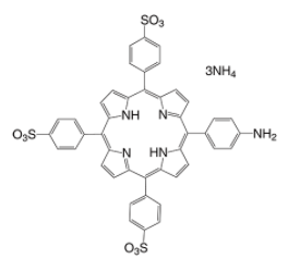 We need the following material: 5-(4-Aminophenyl)-10,15,20-tri(4-sulfonatophenyl)porphyrin triammonium CAS 1007126-46-6