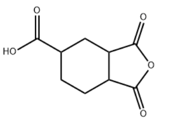 Structure of 1,2,4-cyclohexanetricarboxylic anhydride CAS 53611-01-1