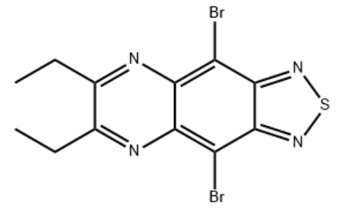 We need the following material: [1,2,5]Thiadiazolo[3,4-g]quinoxaline, 4,9-dibromo-6,7-diethyl- CAS 2387600-97-5
