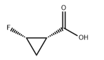 structure of (1S,2S)-2-Fluorocyclopropanecarboxylic acid CAS 127199-14-8