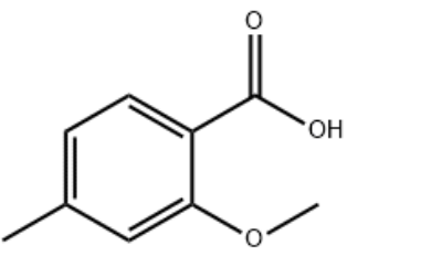 structure of 2-METHOXY-4-METHYLBENZOIC ACID CAS 704-45-0