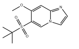 structure of 6-(Tert-Butylsulfonyl)-7-methoxyimidazo[1,2-a]pyridine CAS 2141946-21-4