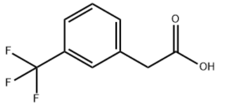 strucutre of m-(Trifluoromethyl)phenylacetic acid CAS 351-35-9
